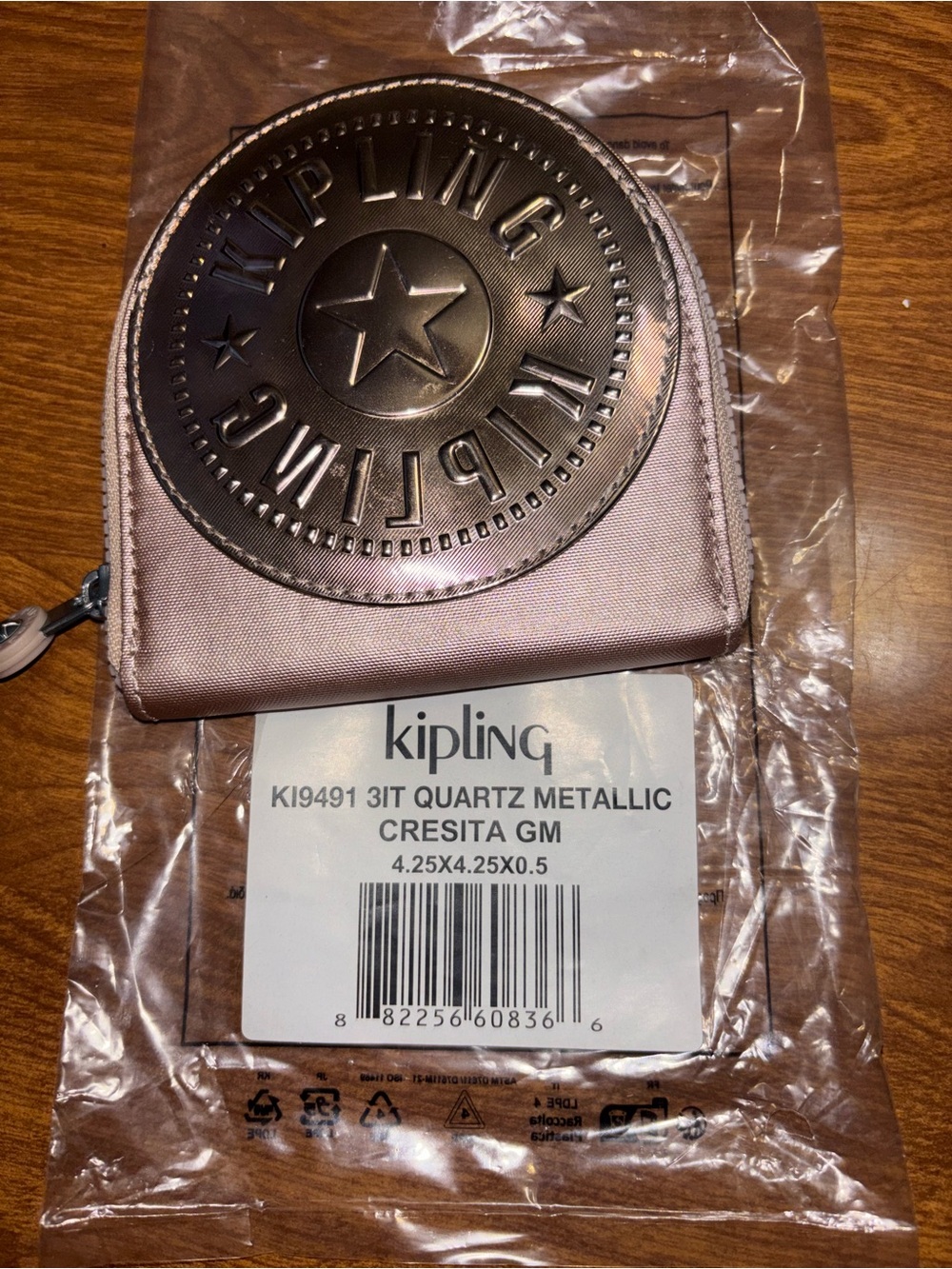 Kipling Cresita zip around wallet nwt